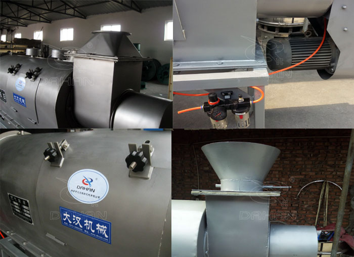 氣旋篩：電機(jī)，進(jìn)料口，氣壓裝置等特寫(xiě)圖片