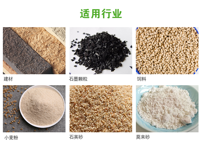高頻振動篩主要用于化工，建材，石墨顆粒，飼料，小麥粉，石英砂，豆?jié){，果汁等各種物料的干法、濕法篩分、分級、脫水，過濾。